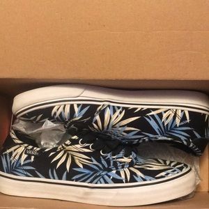 Floral Vans-  camden palms/blue multicolor